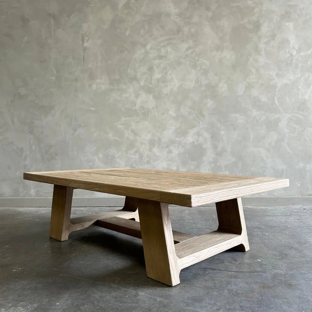 Not Yet Made - Made To Order Reclaimed Elm Wood Coffee Table For Sale - Image 5 of 9