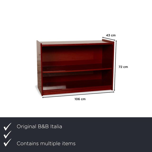 Olinto Wooden Sideboard in Red from B&b Italia / C&b Italia, Set of 3 For Sale - Image 4 of 18