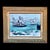 This mid-20th-century oil painting titled Ferryboat depicts the Coronado, San Diego waterfront with an impressionist-style...