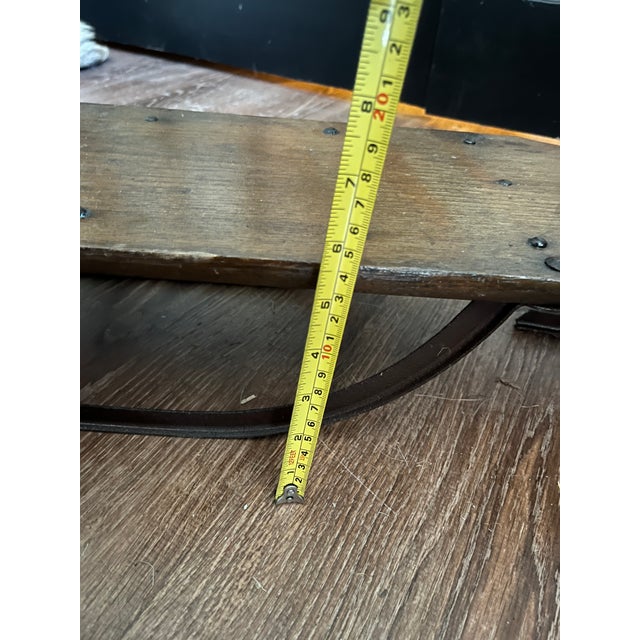 Antique Early 1900's Primitive Wood Sled Scooter For Sale - Image 6 of 10