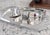 Art Deco Vintage Silver-Plate Serving Tray by Wm Mounts & Co. 10.5” Long With Hammered Design For Sale - Image 3 of 7