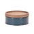 Contemporary Blue Canisters (Set of 2) For Sale - Image 3 of 5