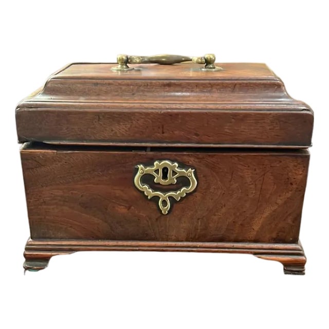 Cuban Mahogany Tea Caddy Circa 1780-1790 For Sale