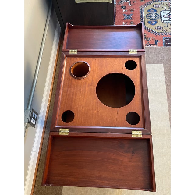 Late 18th Century Rosewood and Mahogany Night Table / Basin Stand For Sale - Image 10 of 16