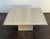 Vintage Italian 1980's Solid Travertine Coffee Table For Sale - Image 9 of 11