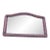 Vintage Wicker/Rattan Arched Wall Mirror For Sale