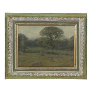 Early Tonalist Landscape -- California Coastal Live Oaks William Schneider 1915 For Sale