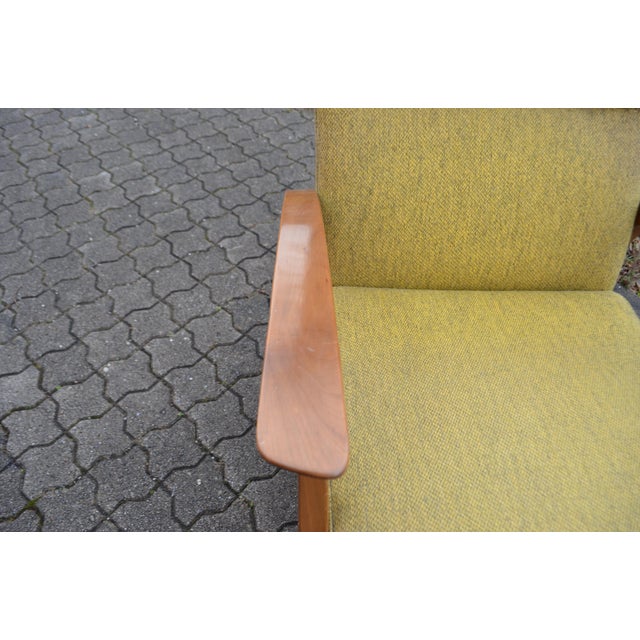 Set of Antimott Recliner Wingback Lounge Chair & Ottoman from Knoll, 1950s For Sale - Image 9 of 18