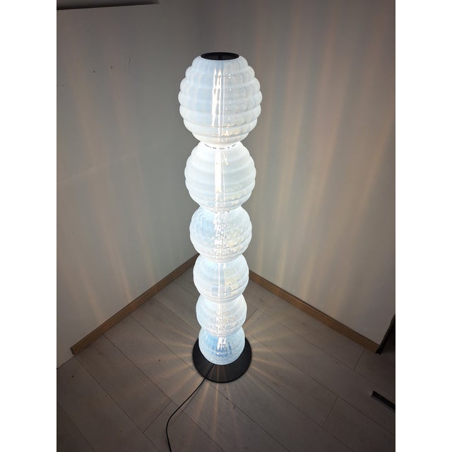 Venezia Model Floor Lamp for Mazzega, Murano, 1990s, in Very Good conditions. Designed 1990 to 1999 This piece is...