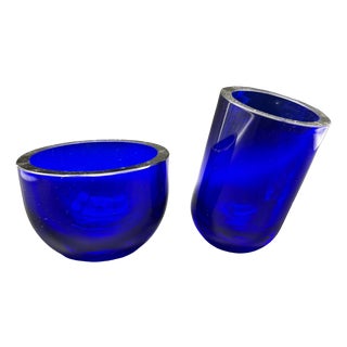 Murano Glass Bowl and Vase by Cleto Munari, 1980s, Set of 2 For Sale