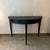 Half-Moon Console Table in Black Patinated Wood For Sale - Image 6 of 6