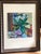 Anna Feld Artist, Vibrant Colors Oil Pastel of Abstract Floral Still Life, Signed and Framed For Sale - Image 4 of 6