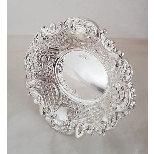 Mid-Century Sterling Silver Trinket Dish from John Turton & Co., Sheffield, 1962 For Sale - Image 3 of 18