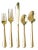Forged Flatware - Gold, 6-Piece Set For Sale