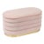 Lillian Blush Velvet Storage Bench For Sale