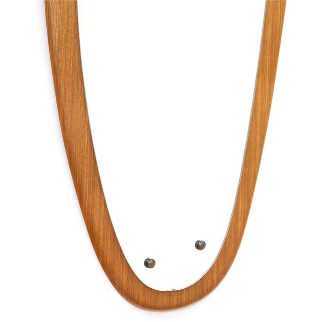 Brown Mid Century Asymmetrical Wall Mirror For Sale - Image 8 of 8