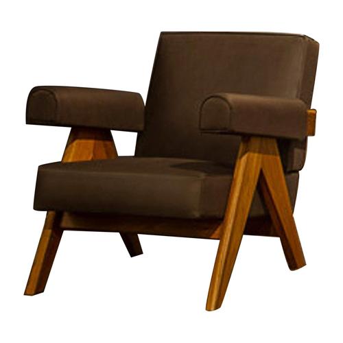 Brown 053 Capitol Complex Armchair by Pierre Jeanneret for Cassina For Sale - Image 8 of 8