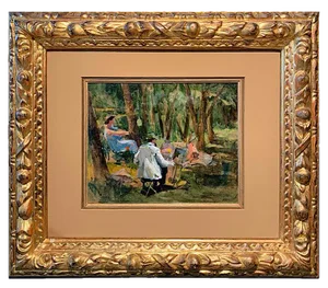 Dmitri Chmeliov, Study for the Work on Vacation, 1959, Oil on Canvas