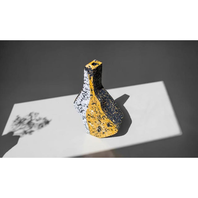 Fragment Ochre I Sculptural Vase by Donatas Zukauskas For Sale - Image 4 of 11