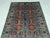 Art Deco Turquoise Blue and Red Wool Area Rug, Tribal Geometric Medallion Design For Sale - Image 3 of 14
