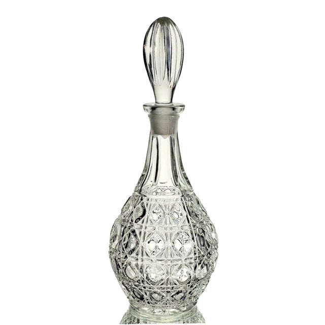 This is a beautiful decanter with beautifully made details. Cane Molded Decanter, Molded Decanter, Polish Decanter, Cut...