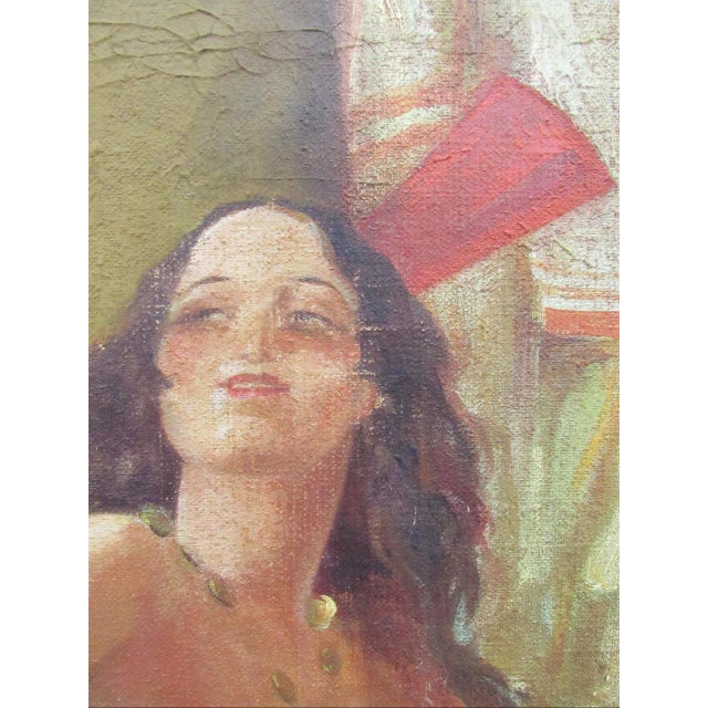 1930s Painting of a Flamenco or Gypsy Dancer by c.h. Kletzker For Sale - Image 5 of 18