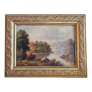 19th Century Scottish Romantic Landscape by John Crawford Wintour Framed