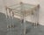 1940s Set of Three Vintage Lucite an Brass Nesting Tables With Glass Top For Sale - Image 5 of 12