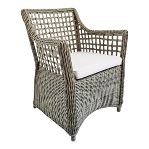 Outdoor Faux Wicker Arm Chair