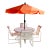 Tropitone Vintage Patio Set Four Chairs and a Table Brasilia For Sale