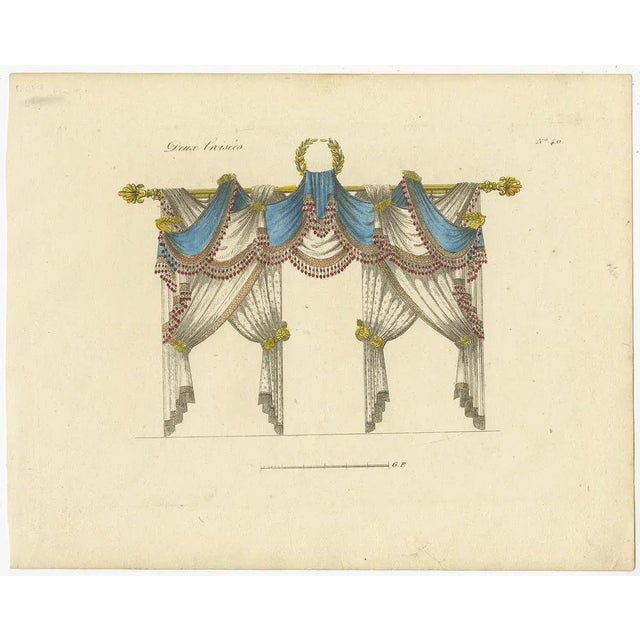 Paper Osmont, Various Draperies, 1820, Paper, Set of 11 For Sale - Image 7 of 14