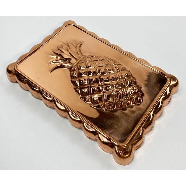 Vintage Copper Pineapple Mold For Sale - Image 4 of 5