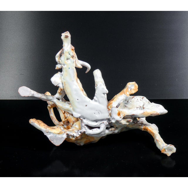 Glazed Majolica Hunting Scene Figurine For Sale - Image 11 of 18