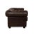 Chesterfield 3-Seater Sofa in Brown Leather For Sale - Image 9 of 12