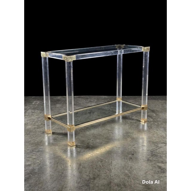 Vintage French Console Table by Pierre Vandel, 1970s For Sale - Image 10 of 10