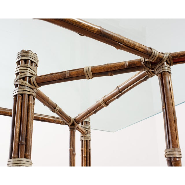 McGuire Organic Modern Rectangular Bamboo Dining Table 8 Ft. For Sale - Image 14 of 18