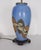 Chinoiserie Antique Blue Satsuma Pottery Chinoiserie Lamp For Sale - Image 3 of 5