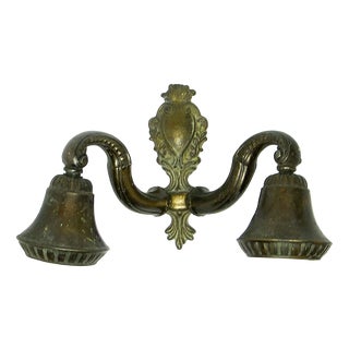 Eclectic Two-Armed Wall Lamp, Poland, 1950s For Sale