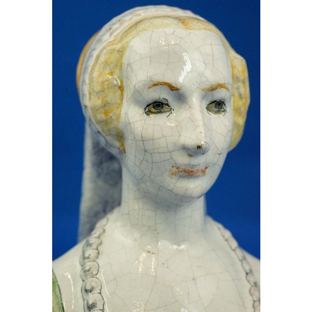 Majolica Terracotta Bust by Gian Battista (Nanni) Valentini for Arcore Ceramic, 1960s For Sale - Image 15 of 18