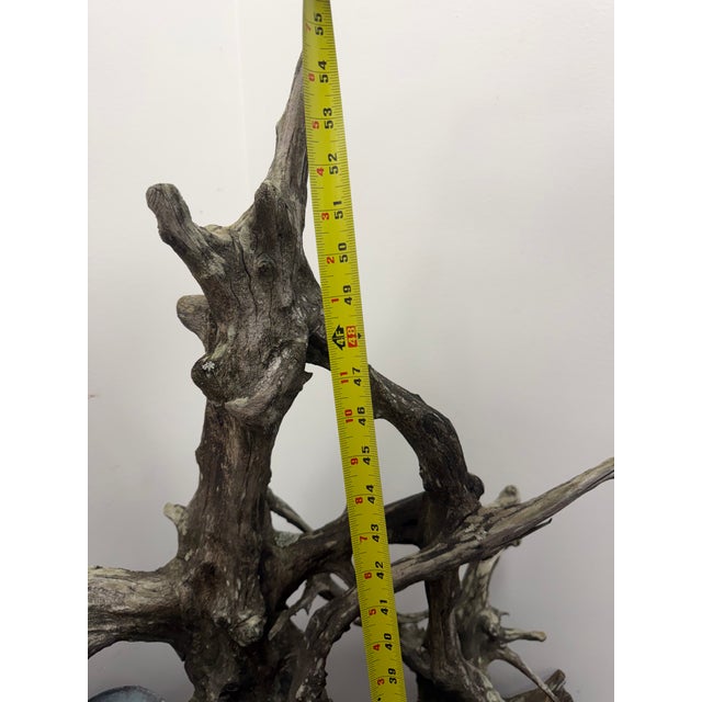 Late 20th Century Vintage Copper and Driftwood Naturalistic Fountain For Sale - Image 5 of 17