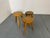 Mid-Century French Elm Stools, 1950s, Set of 3 For Sale - Image 4 of 8
