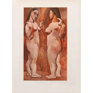 1954 After Pablo Picasso "Two Nudes", Period First Limited Edition Offset Lithograph