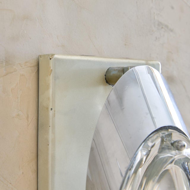 Italian Postmodern Chrome Sconce by Oscar Torlasco for Stilkronen, 1970s For Sale In Chicago - Image 6 of 13