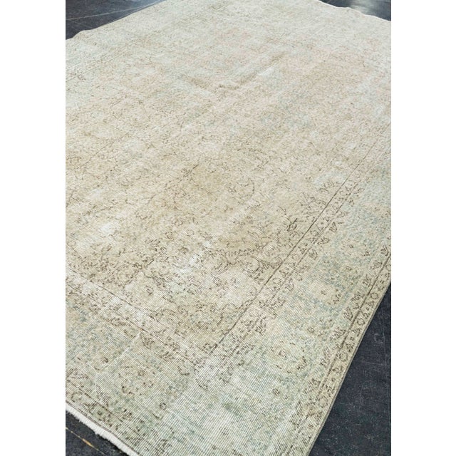Brown Turkish Vintage Rug 6'11" x 10'5" #21322 For Sale - Image 8 of 8