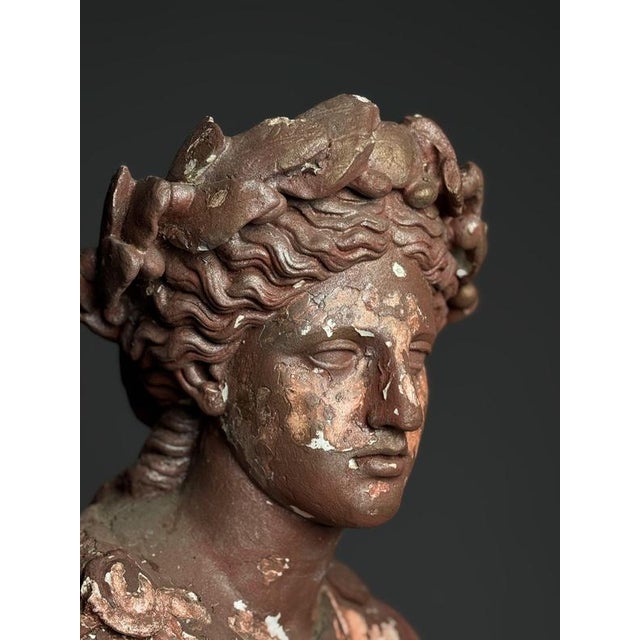 Statue of Greek Goddess, 20th Century, Plaster For Sale - Image 7 of 18