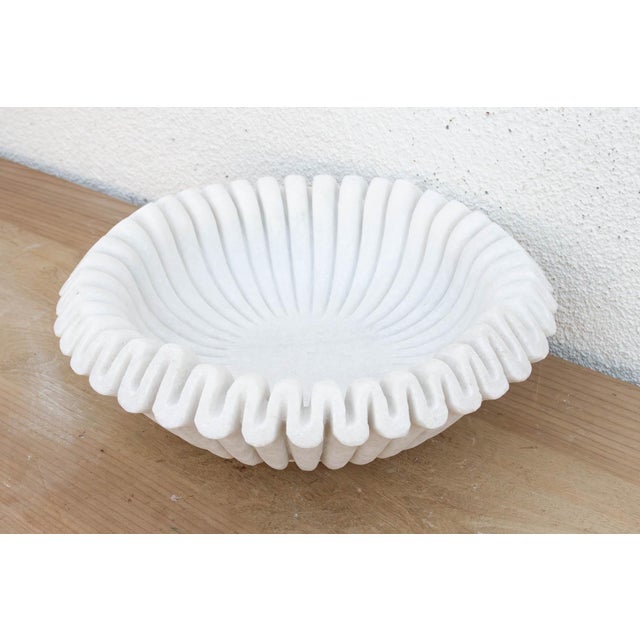 Contemporary Large Organic Modern Marble Bowl For Sale - Image 3 of 6