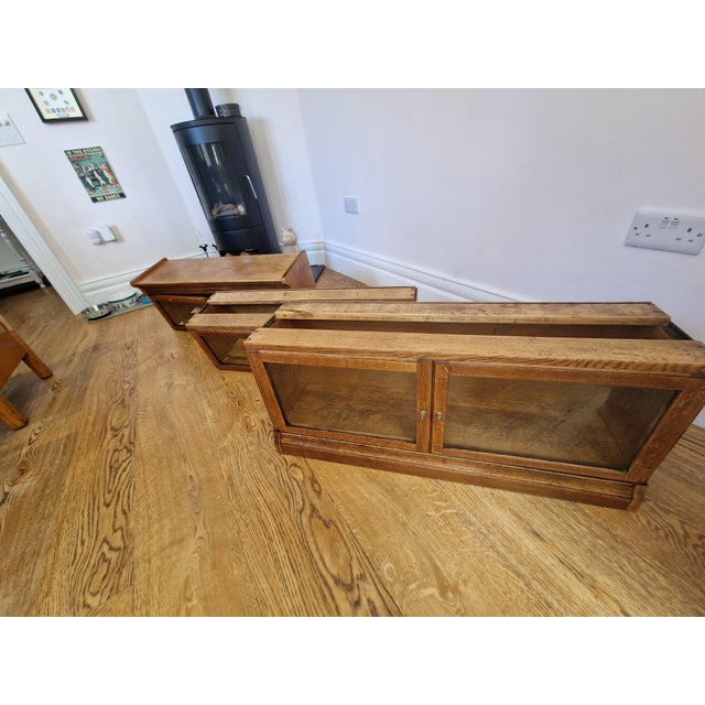 Vintage Minty Limited Oak Barrister Bookcase, 1930s For Sale - Image 6 of 14