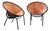 Mid-Century Modern Suede Ballon Lounge Chairs by Hans Olsen for Lusch & Co., 1950s, Set of 2 For Sale
