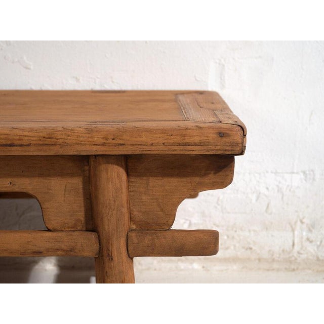 Wood Antique Low Table in Pine For Sale - Image 7 of 10