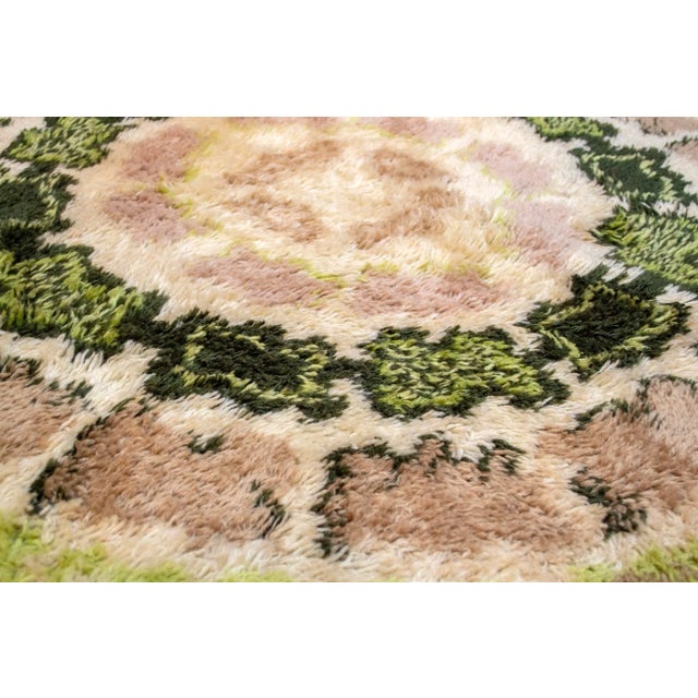 Italian Wool Rug with Psychedelic Designs, 1970s For Sale - Image 3 of 4